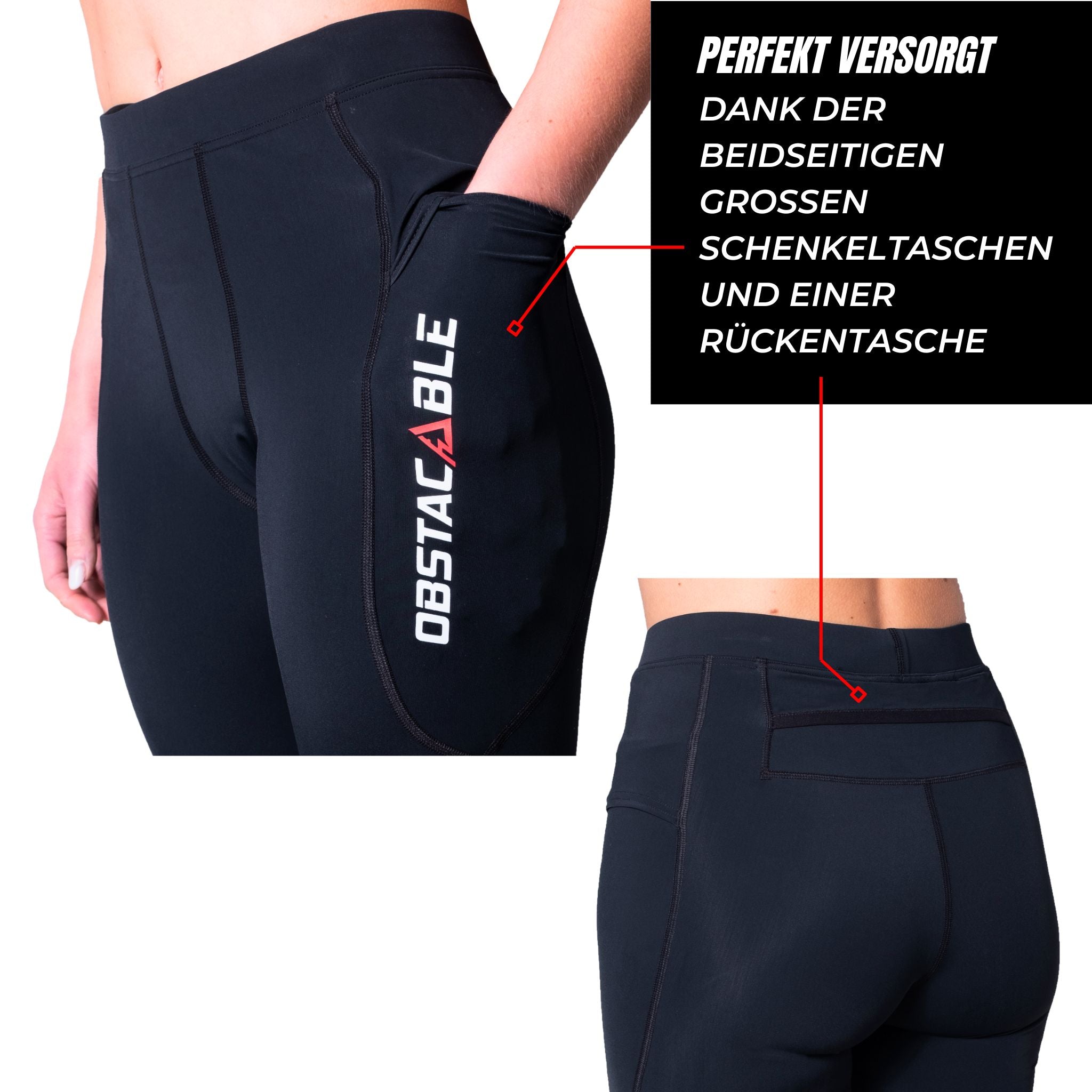 Funktionelle Obstacable OCR Shorts – mit schnelltrocknendem Material & praktischer Seitentasche