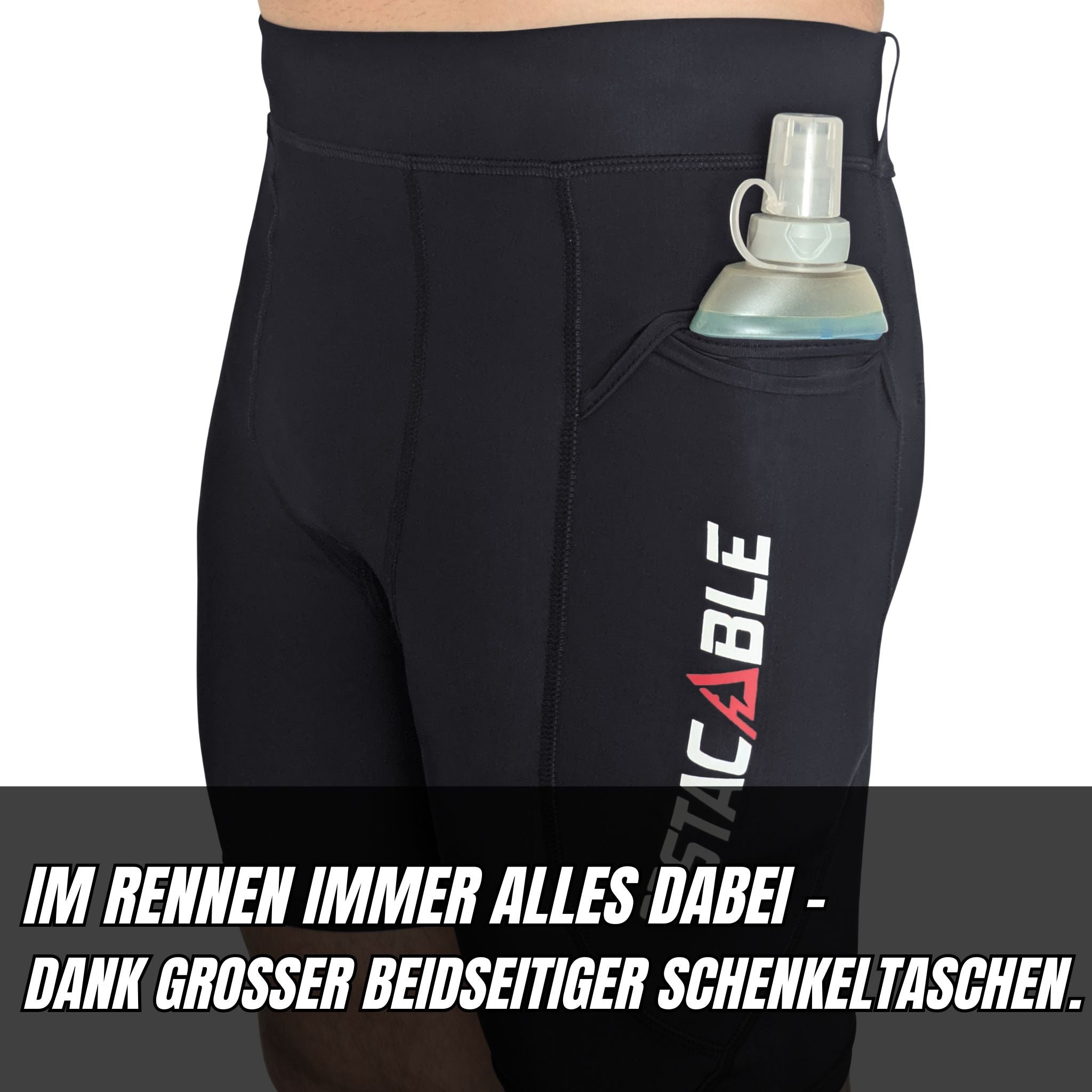 OCR Shorts mit seitlichen Taschen – ideal für Gels & Flaschen bei XLETIX oder Spartan Race