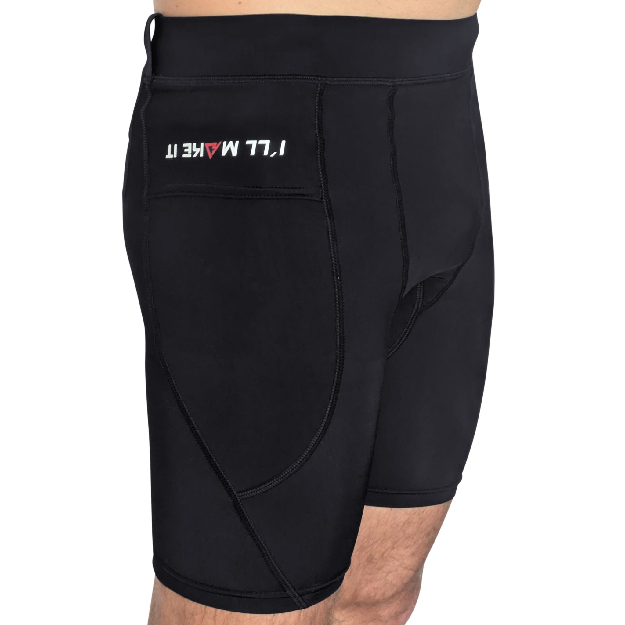 Seitenprofil der OCR Shorts von Obstacable – optimaler Schnitt für Bewegungsfreiheit im Hindernislauf