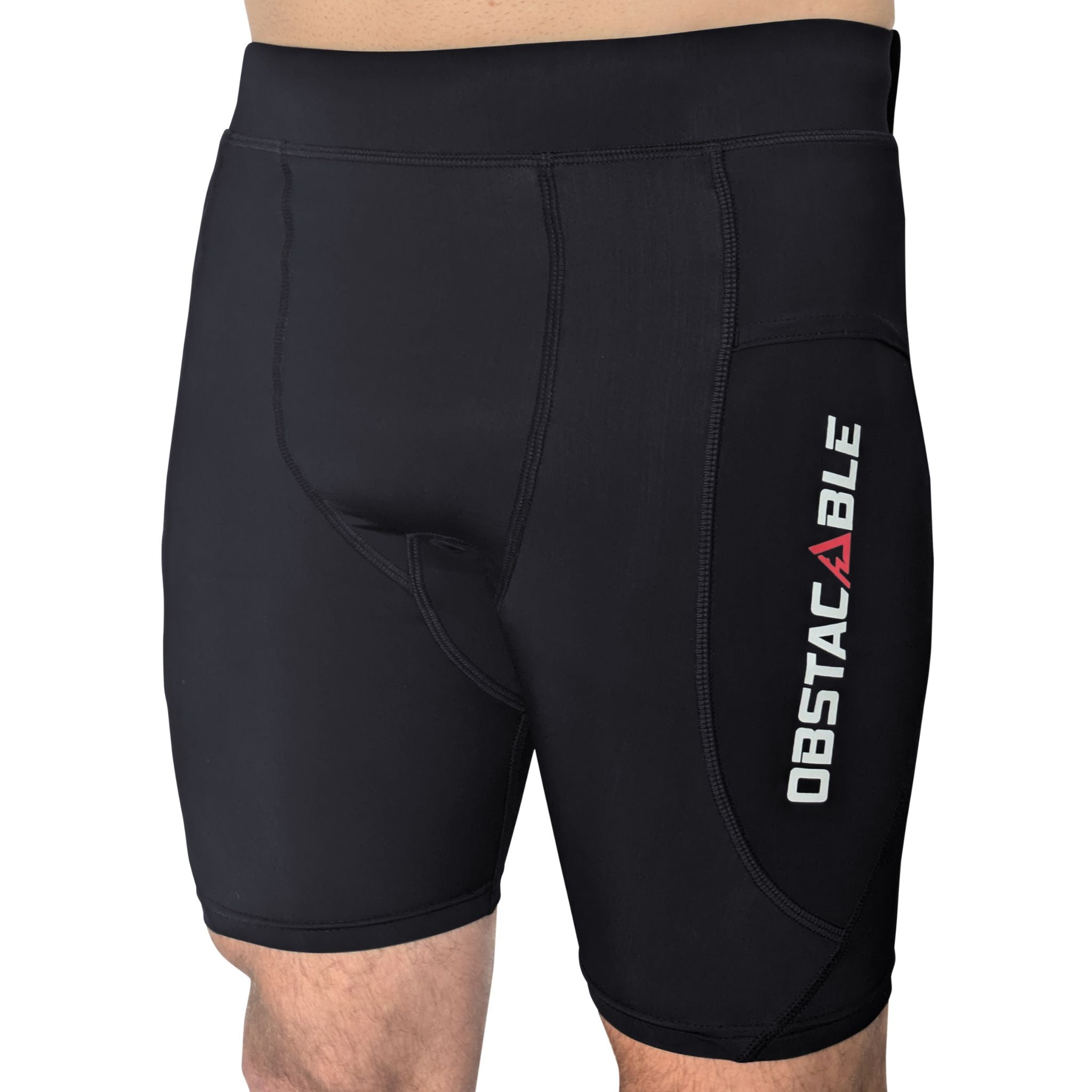 Obstacable OCR Shorts Vorderansicht – enganliegend & robust für Hindernisläufe wie Spartan Race und Mud Masters