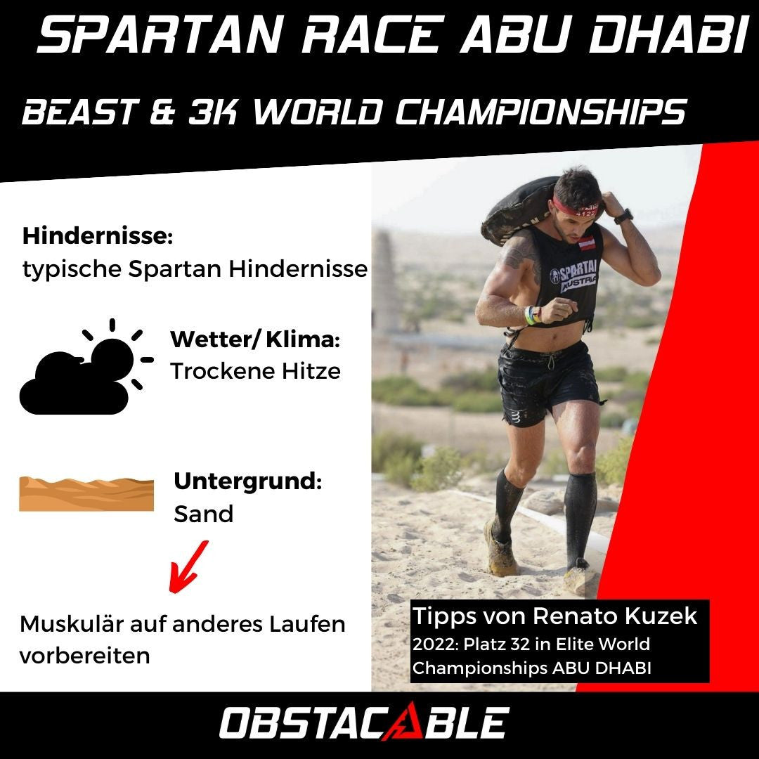 🏃‍♂️ Tipps für die Spartan Race World Championships in Abu Dhabi! 🌍💪