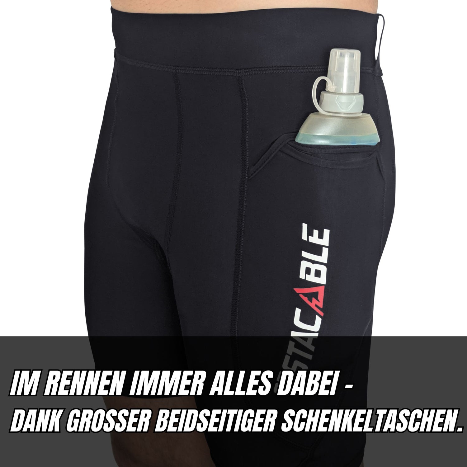OCR Shorts mit seitlichen Taschen – ideal für Gels &amp; Flaschen bei XLETIX oder Spartan Race